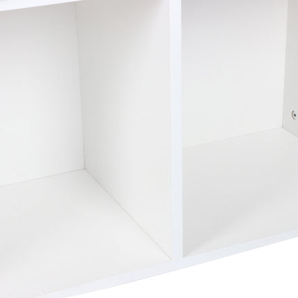 Banc de rangement pour enfants avec 4 bacs