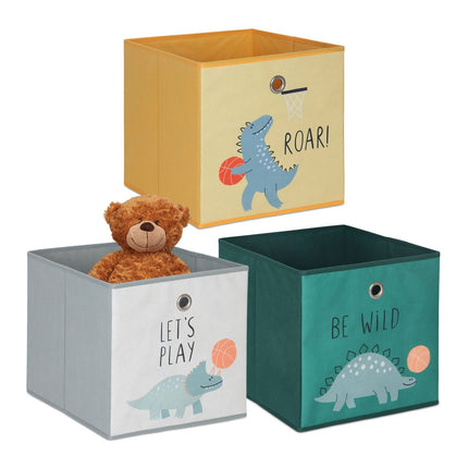 Kinder-Aufbewahrungsboxen, faltbar, 3er-Pack