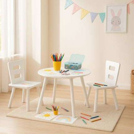 Ensemble table et chaises pour enfants avec rangement