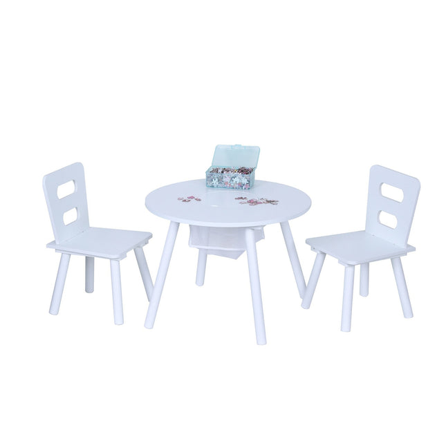 Ensemble table et chaises pour enfants avec rangement