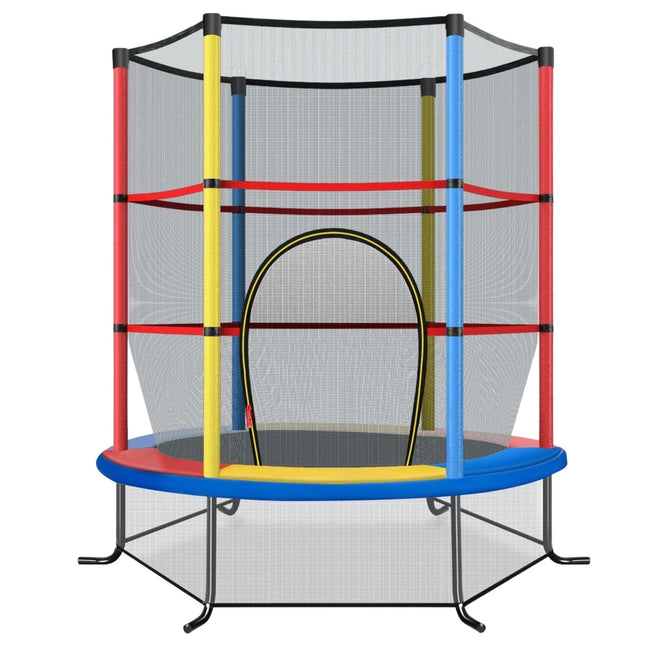 Trampoline pour enfants avec filet de sécurité, Ø 140 cm, capacité de charge 135 kg