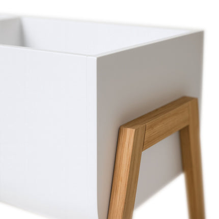 Kinderbücherregal weiß, Spielzeugaufbewahrung – Holz, 66,5 cm