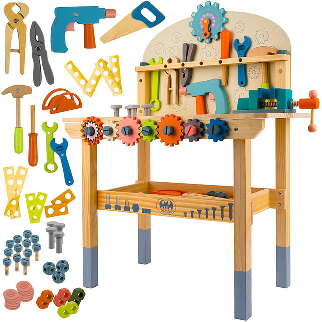 Établi en bois pour enfants, kit de bricolage 3 en 1