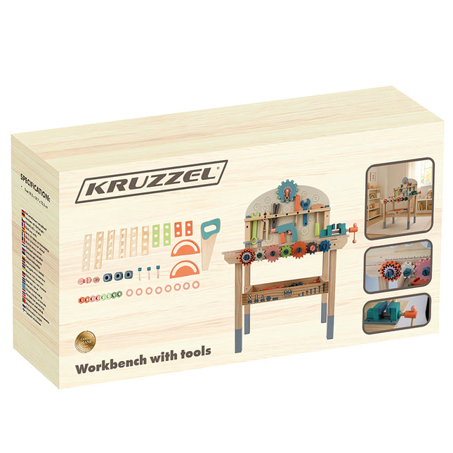 Établi en bois pour enfants, kit de bricolage 3 en 1