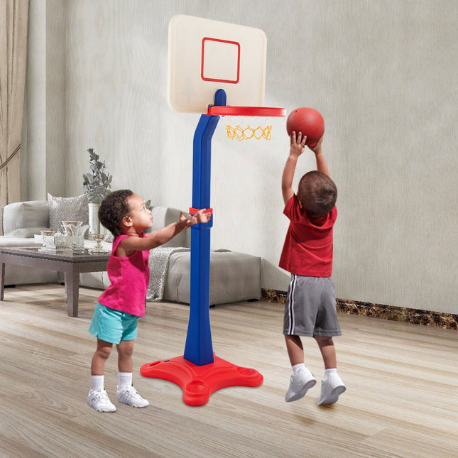 Support de basket pour enfants, panier de basket réglable en hauteur, système de basket-ball