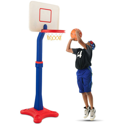Support de basket pour enfants, panier de basket réglable en hauteur, système de basket-ball