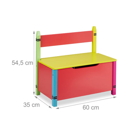 Banc pour enfant avec espace de rangement