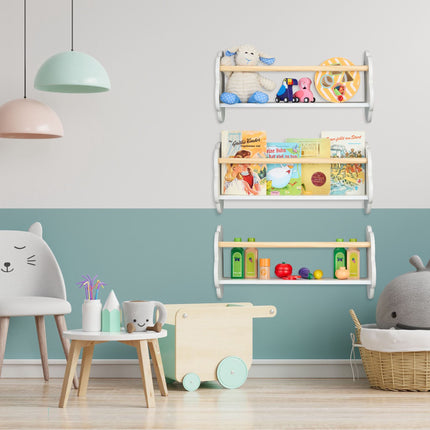 Kinderbücherregal Wolken 3er-Pack