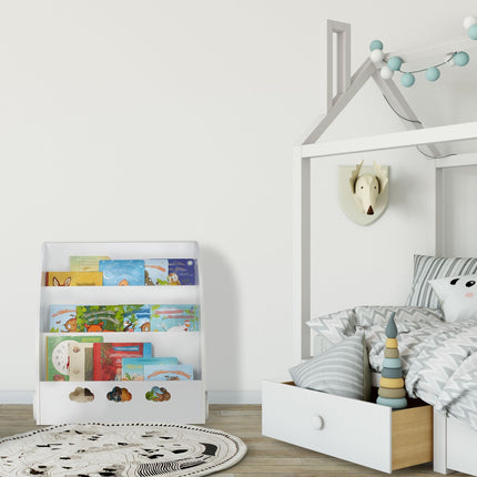 Bibliothèque pour enfants en blanc