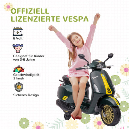 Elektro-Motorrad für Kinder mit MP3, LED, 3-6 Jahre