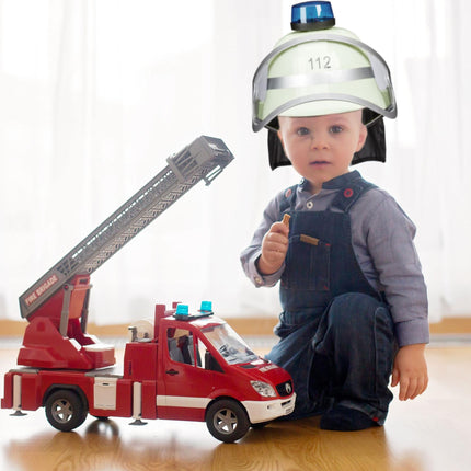 Casque de pompier pour enfant avec lumière bleue