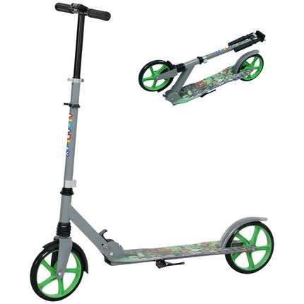Kinder-Klapproller, höhenverstellbar, grün