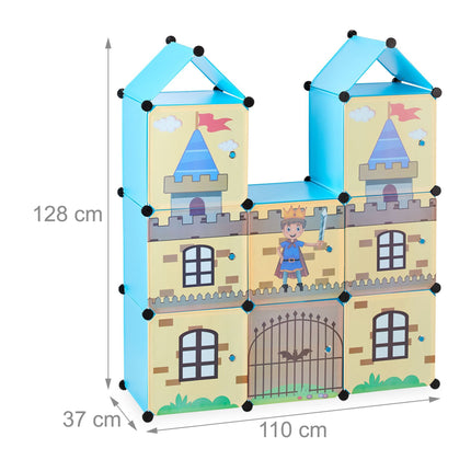Chambre d'enfant comme un château de chevalier