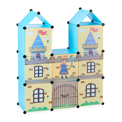 Chambre d'enfant comme un château de chevalier