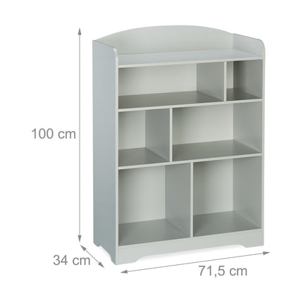 Étagère pour chambre d'enfant en gris