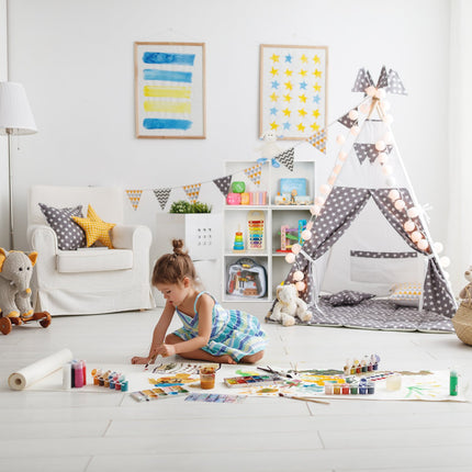 Étagère pour chambre d'enfant à 6 compartiments