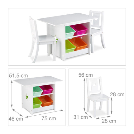 Meubles d'assise pour enfants ALBUS avec rangement