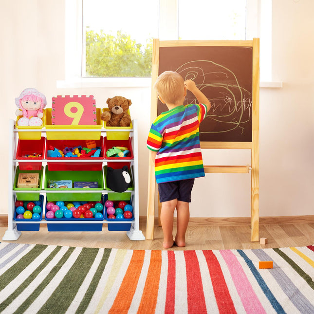 Étagère pour enfants blanche avec tiroirs de rangement