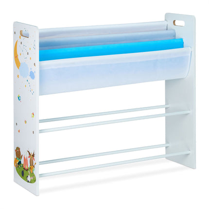 Kinderregal mit 10 Fächern und Motiven