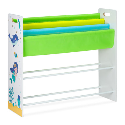 Kinderregal mit 10 Fächern und Motiven