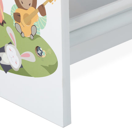 Kinderregal mit 10 Fächern und Motiven