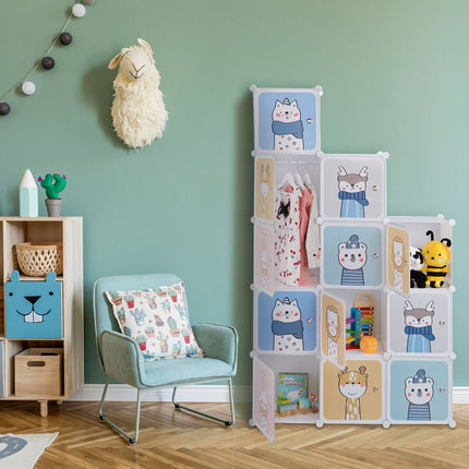 Kinderregal mit Kleiderstangen