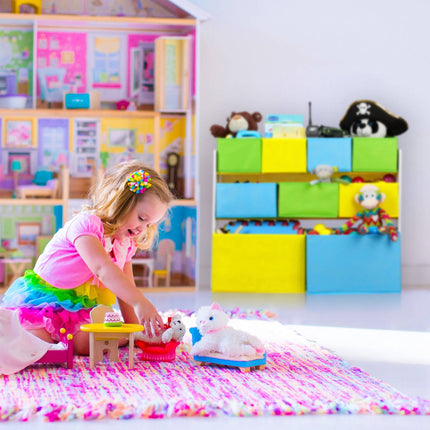 Kinderregal mit Motiv und 9 Schubladen