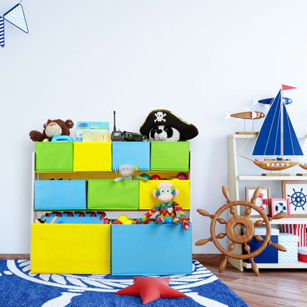 Kinderregal mit Motiv und 9 Schubladen