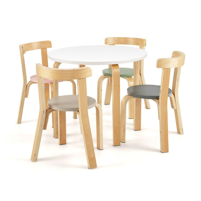 Table pour enfants table en bois avec 4 chaises pour enfants ensemble table et chaises pour enfants avec dossier coloré