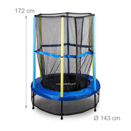 Kindertrampolin mit Sicherheitsnetz