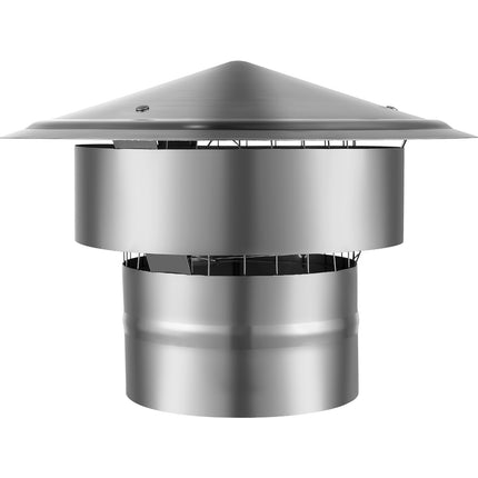 Chimney Cap 6 In, 304 Stainless Steel Round Rain Guard