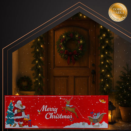 Tapis de Noël antidérapant 160 x 50 cm - Séchage rapide