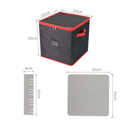 Boîte de rangement pour boules de Noël, peut contenir 64 décorations