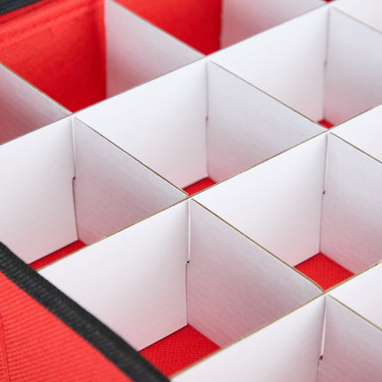 Boîte de rangement pour boules de Noël avec séparateurs réglables