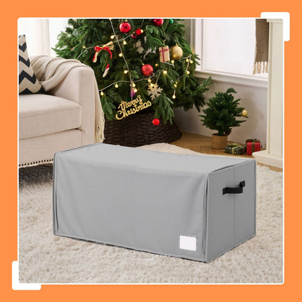 Weihnachtskugel-Aufbewahrungsbox mit Trennwänden, transparent