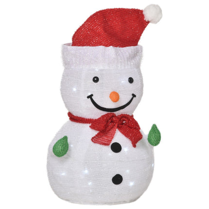 Schneemann-Weihnachtsdeko mit LED-Beleuchtung, wetterfest