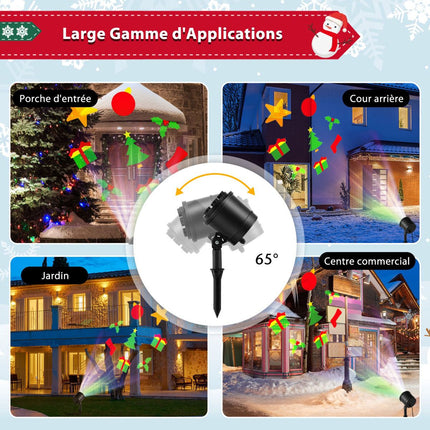Christmas Light Projector, 5 LED, Indoor Outdoor, Black