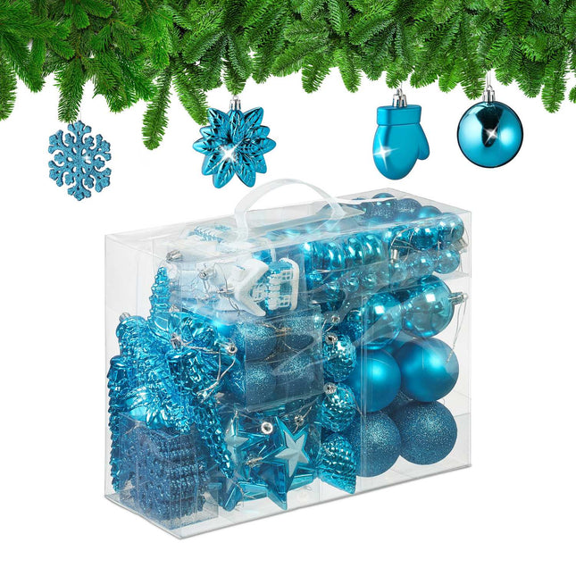 Weihnachtskugel-Set, 100 Stück, 10 Designs