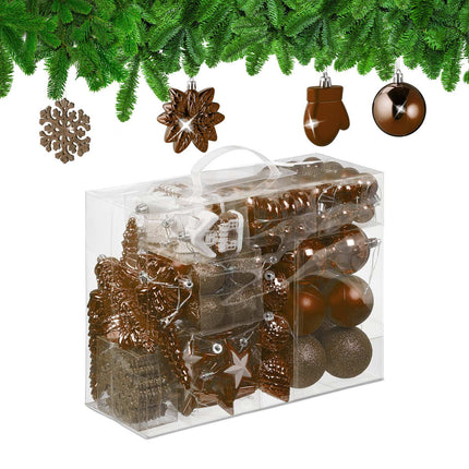Ensemble de décorations de Noël, 100 pièces, 10 modèles