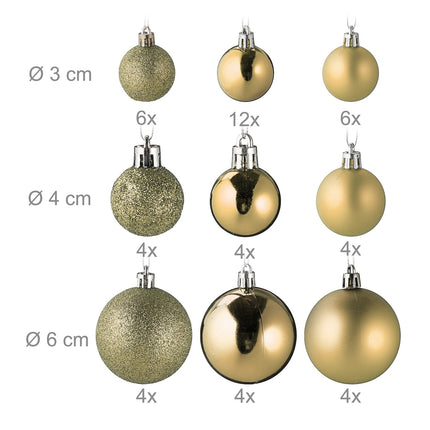 Ensemble de décorations de Noël, 100 pièces, 10 modèles