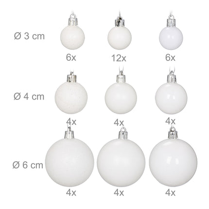 Ensemble de décorations de Noël, 100 pièces, 10 modèles