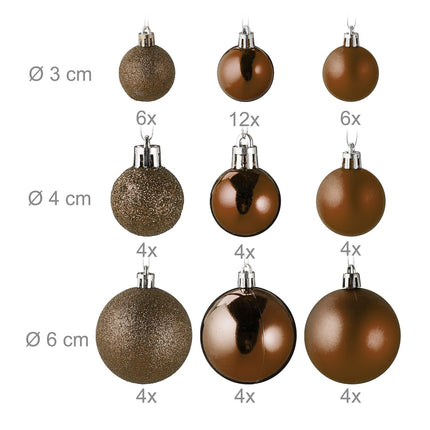 Ensemble de décorations de Noël, 100 pièces, 10 modèles