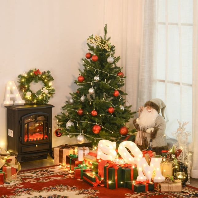 Künstlicher Weihnachtsbaum, 1,2 m hoch, 657 Zweige, Metallständer