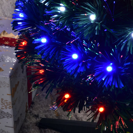 Sapin De Noël 90 Leds Étoile Verte Ø48 X H90 Cm