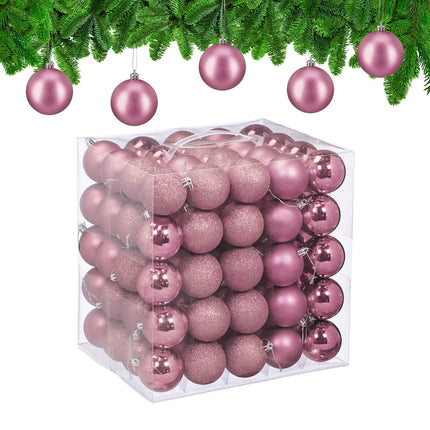 Ensemble de boules de Noël, 100 pièces, 3 modèles