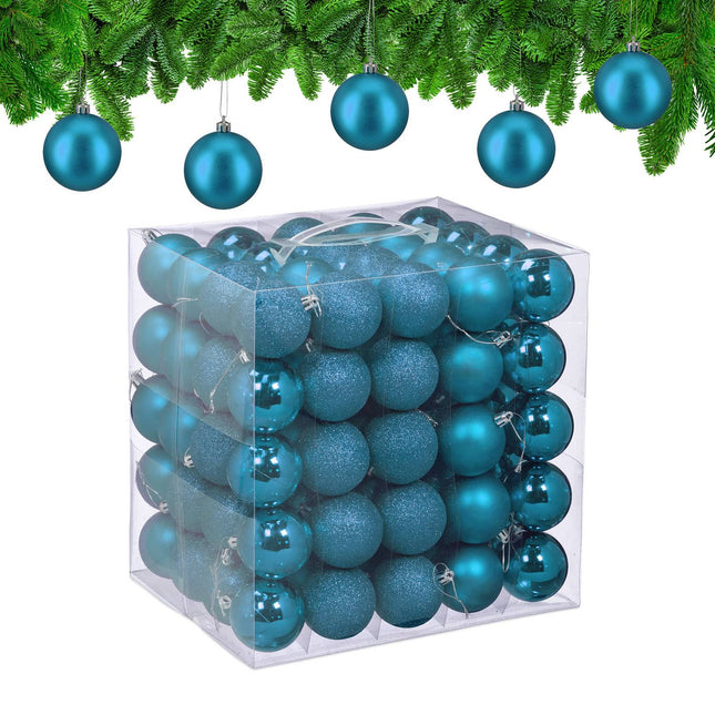 Ensemble de boules de Noël, 100 pièces, 3 modèles