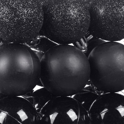 Ensemble de boules de Noël, 100 pièces, mat/brillant/pailleté