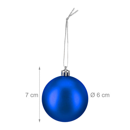 Christbaumkugel-Set, 100-teilig, matt/glänzend/glitzernd