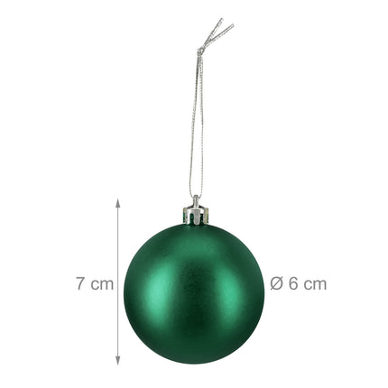 Weihnachtsbaumkugeln Set, 100 Stück, Matt/Glänzend/Glitzernd