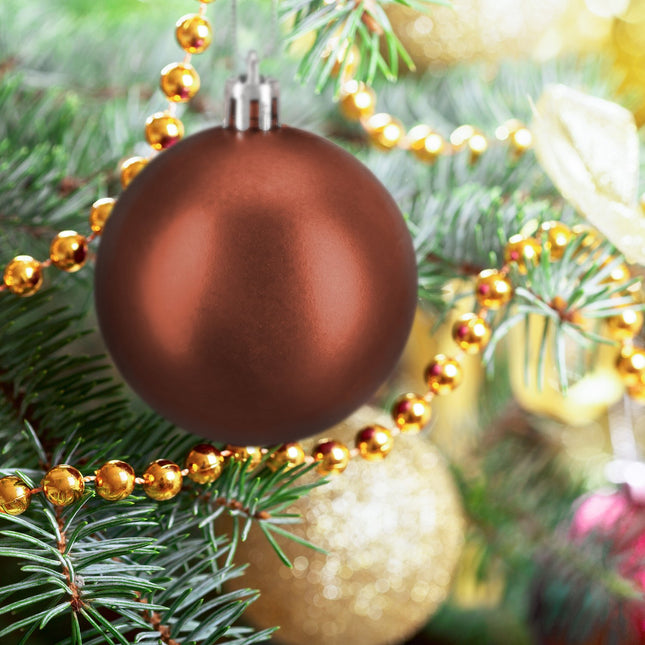 Ensemble de boules de Noël, 100 pièces, différentes tailles